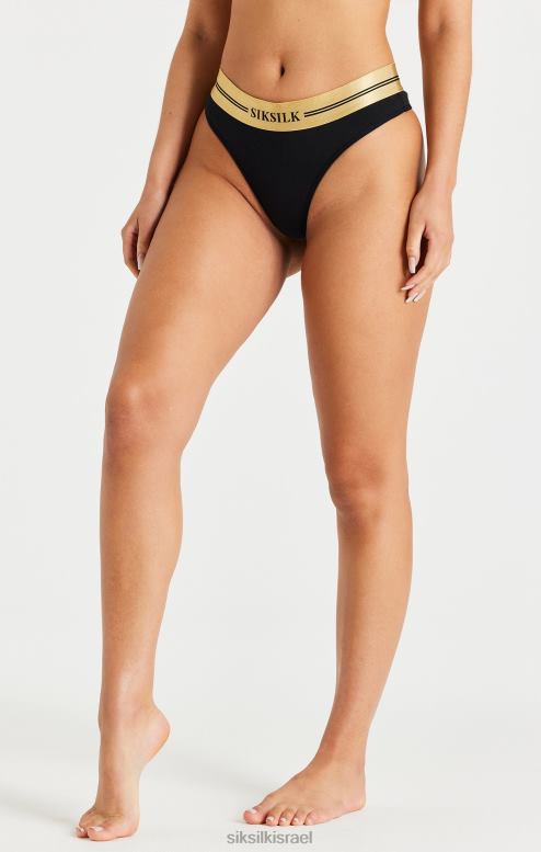 SikSilk נשים מארז שחור, לבן ואפור של 3 חוטיני D2LH2210 לבוש