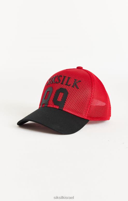 SikSilk לִשְׁנֵי הַמִינִים כובע משאית אדום מלא רשת 89 D2LH2241 אבזר