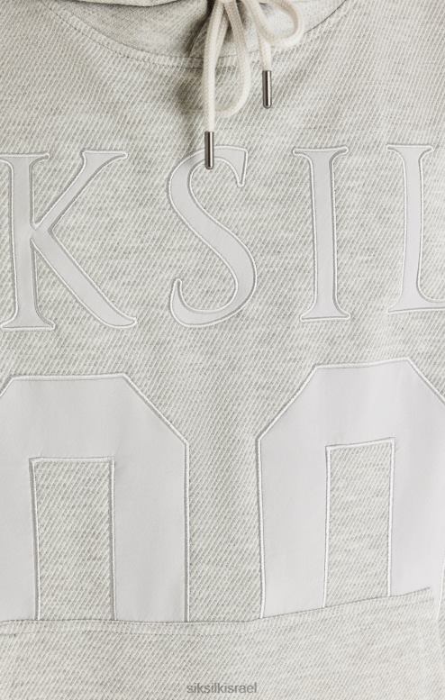 SikSilk גברים קפוצ'ון 89 בעל מרקם עילית - חוואר אפור D2LH2417 לבוש