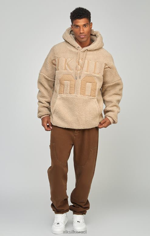 SikSilk גברים קפוצ'ון עליון בגוון בצבע בז 'בורג 89 אפליקציית D2LH2456 לבוש