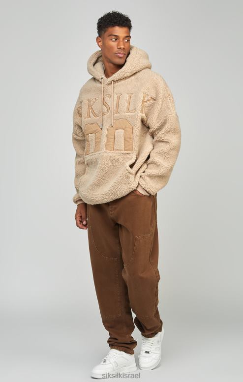 SikSilk גברים קפוצ'ון עליון בגוון בצבע בז 'בורג 89 אפליקציית D2LH2456 לבוש