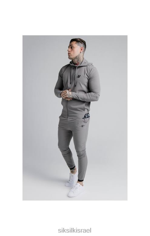SikSilk גברים מכנסי טרנינג Agility poly ripstop - אפור D2LH2527 לבוש