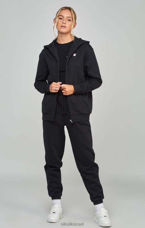 SikSilk נשים רוכסן חיוני שחור D2LH2100 לבוש