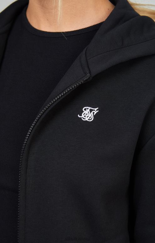 SikSilk נשים רוכסן חיוני שחור D2LH2100 לבוש