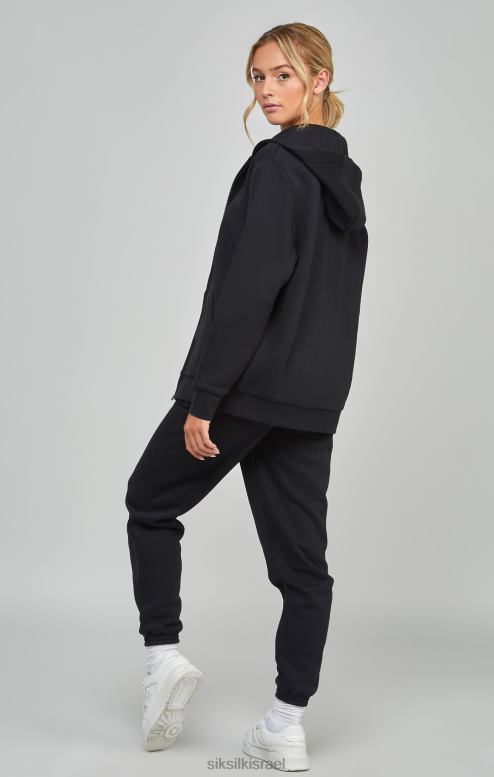 SikSilk נשים רוכסן חיוני שחור D2LH2100 לבוש