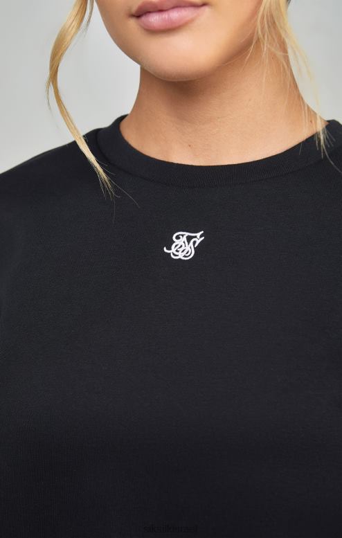 SikSilk נשים סווטשירט חיוני שחור D2LH2101 לבוש