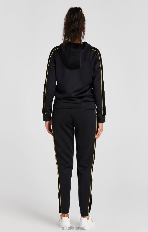 SikSilk נשים חלק עליון מסלול שחור D2LH2106 לבוש