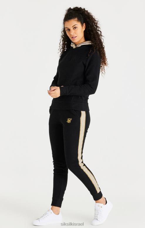 SikSilk נשים קפוצ'ון שחור D2LH2113 לבוש