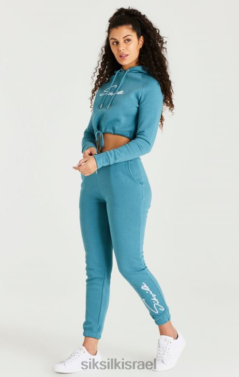 SikSilk נשים קפוצ'ון קצוץ חיוני בצבע צהבהב D2LH2120 לבוש