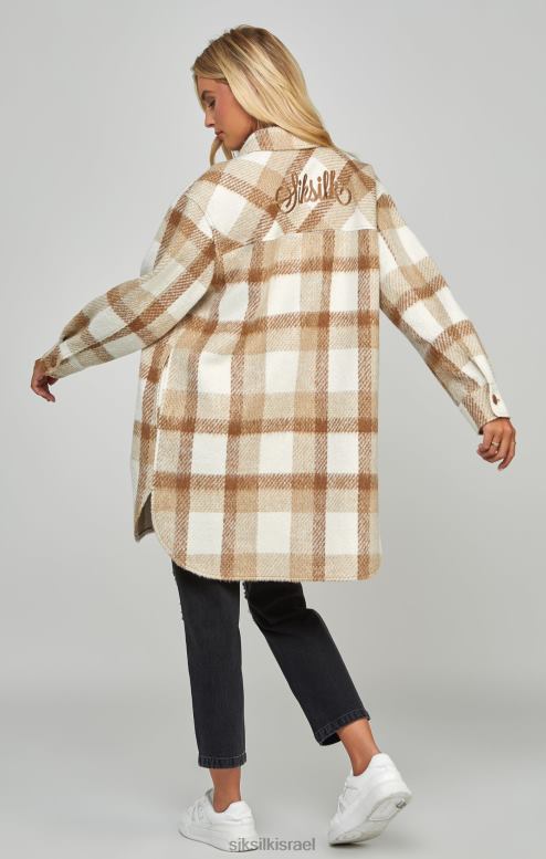 SikSilk נשים צריף בצבע בז' D2LH2137 לבוש