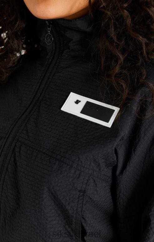 SikSilk נשים ז'קט שחור קצוץ D2LH2139 לבוש