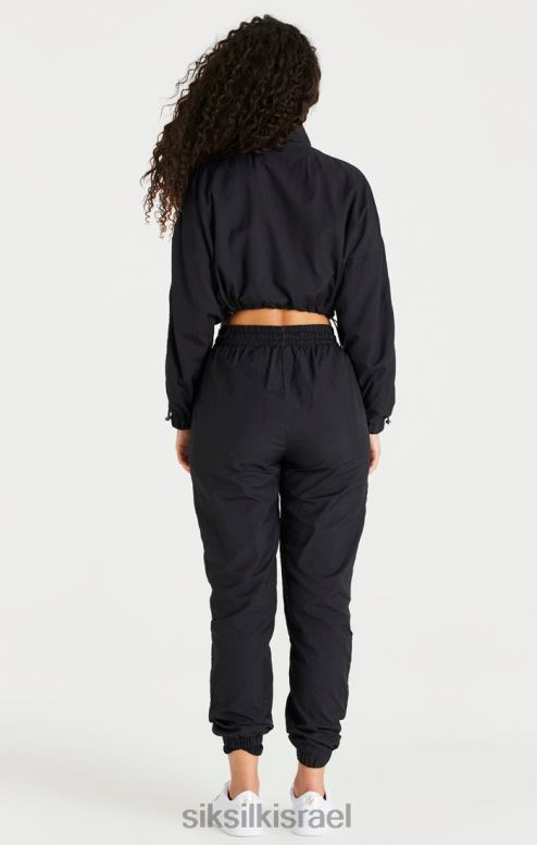 SikSilk נשים ז'קט שחור קצוץ D2LH2139 לבוש