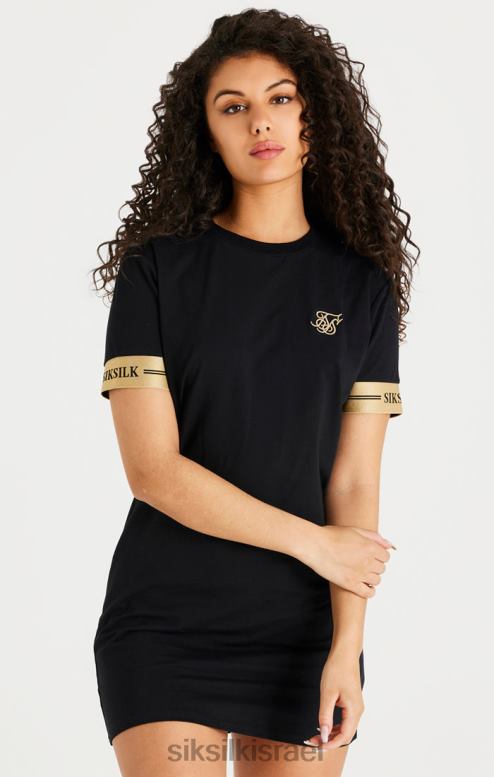 SikSilk נשים שמלת טריקו שחורה D2LH2143 לבוש