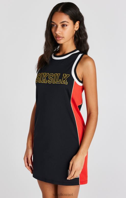 SikSilk נשים שמלת כדורסל עם פאנל שחור D2LH2147 לבוש