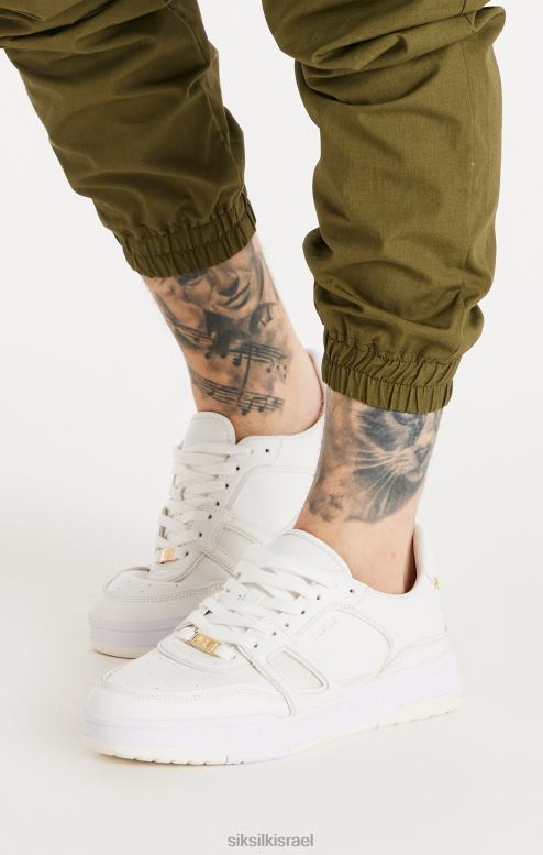 SikSilk גברים מאמן מגרש נמוך לבן D2LH214 הַנעָלָה