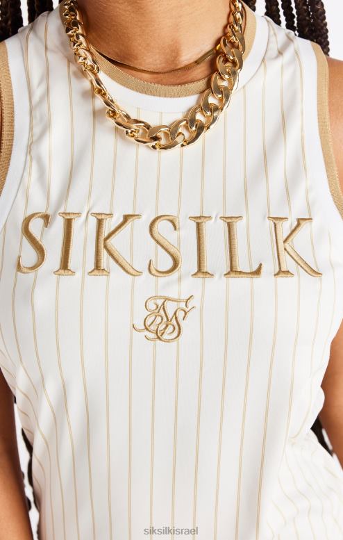 SikSilk נשים שמלת כדורסל יוקרתית - אקרו וזהב D2LH2150 לבוש