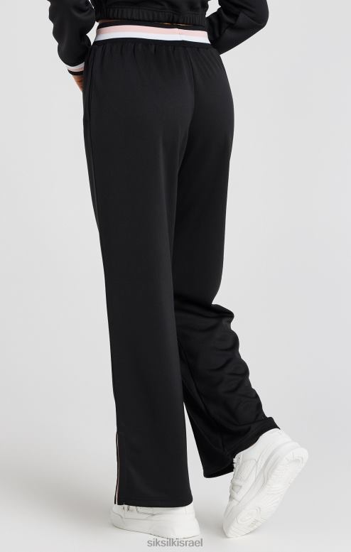 SikSilk נשים מכנסי טרנינג שחורים עם רגליים רחבות D2LH2158 לבוש