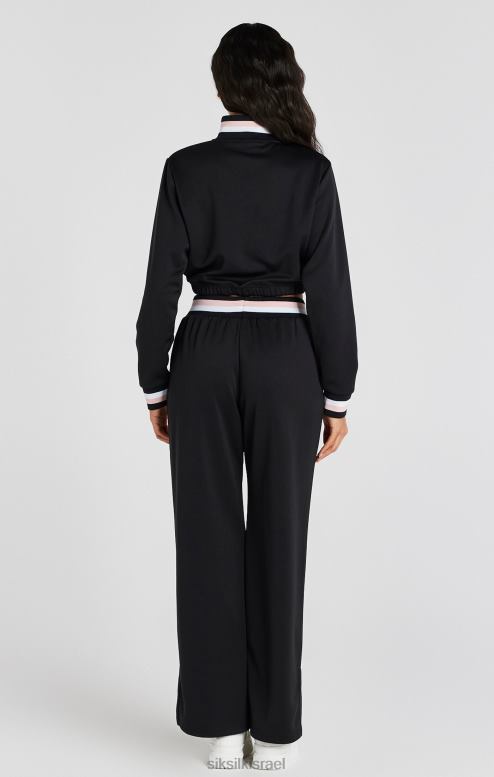 SikSilk נשים מכנסי טרנינג שחורים עם רגליים רחבות D2LH2158 לבוש