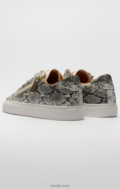 SikSilk גברים אפקט עור נחש של קירקי לבן D2LH216 הַנעָלָה