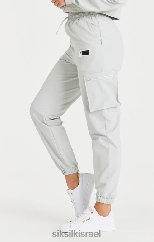 SikSilk נשים מכנסי מטען אפור D2LH2179 לבוש
