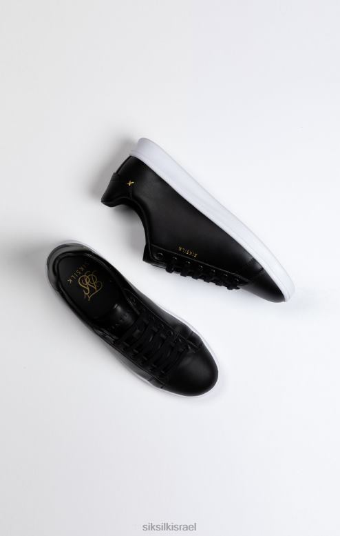 SikSilk גברים מאמן קז'ואל שחור נמוך D2LH217 הַנעָלָה