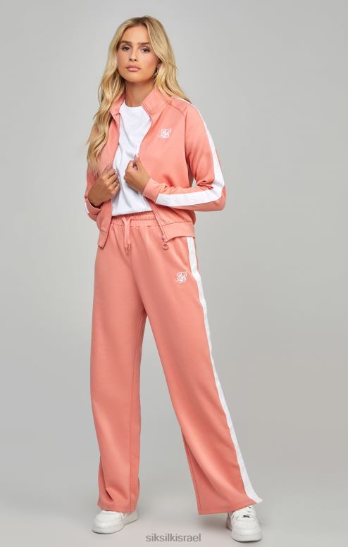 SikSilk נשים מכנסי רגל רחבה עם סרט קורל D2LH2181 לבוש