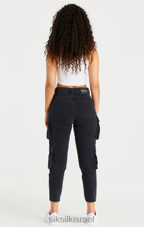 SikSilk נשים מטענים בצבע ג'ינס שחור D2LH2187 לבוש