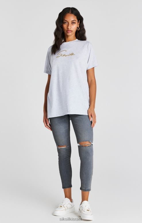 SikSilk נשים כביסה כחולה ג'ינס דנים במצוקה D2LH2188 לבוש