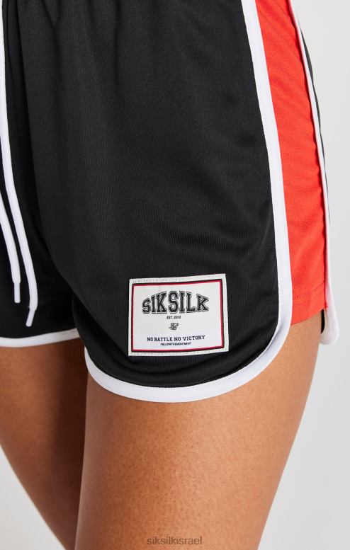 SikSilk נשים ראנר קצר עם פאנל שחור D2LH2195 לבוש