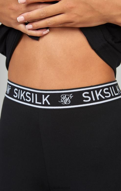 SikSilk נשים מכנסי טייפ חיוניים שחורים D2LH2196 לבוש