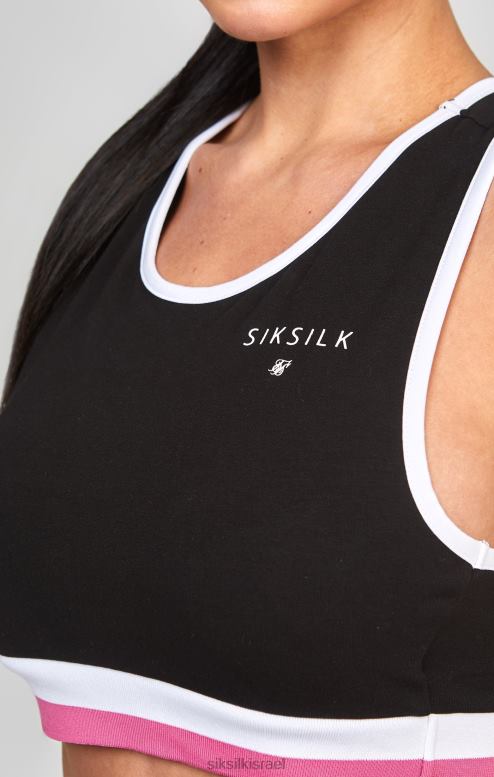SikSilk נשים ברלט רטרו שחור D2LH2205 לבוש