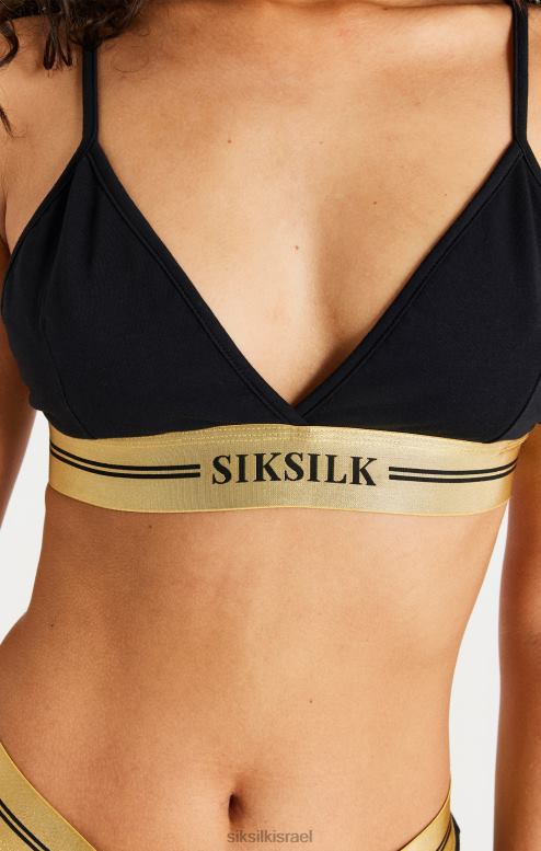 SikSilk נשים ברלט משולש שחור D2LH2206 לבוש