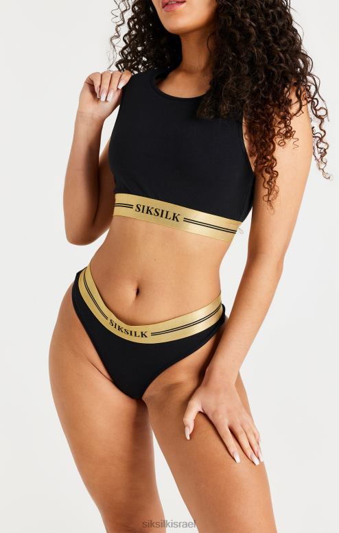 SikSilk נשים ברלט רייסרבק שחור D2LH2207 לבוש