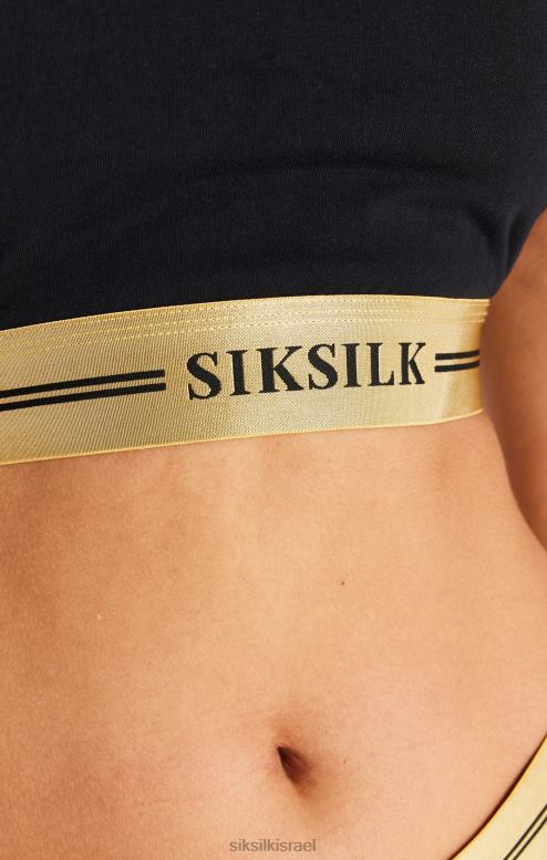 SikSilk נשים ברלט רייסרבק שחור D2LH2207 לבוש
