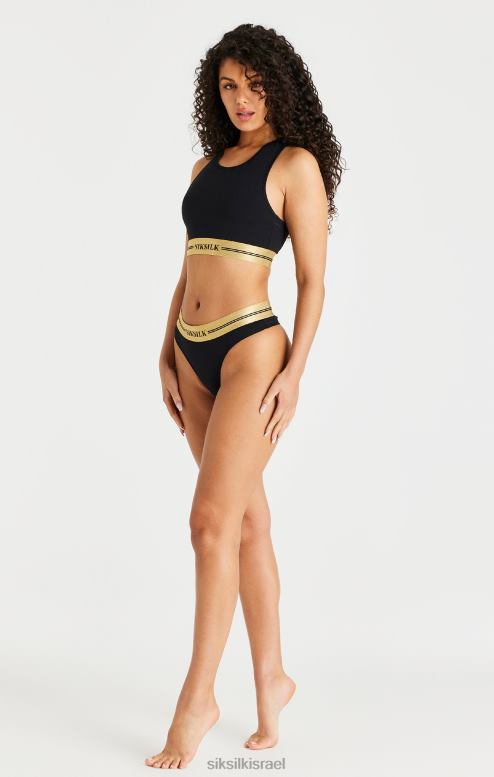 SikSilk נשים ברלט רייסרבק שחור D2LH2207 לבוש