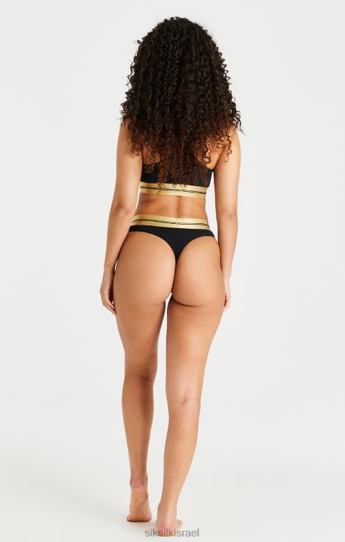 SikSilk נשים ברלט רייסרבק שחור D2LH2207 לבוש