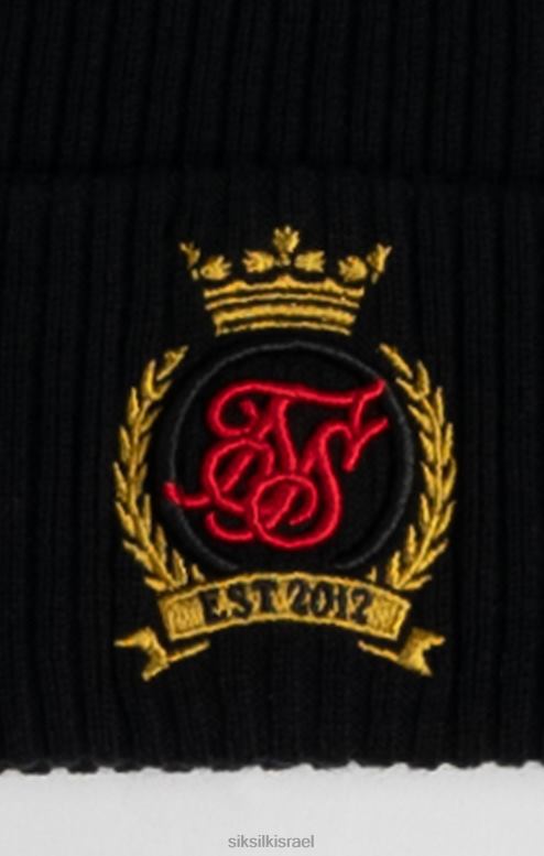 SikSilk לִשְׁנֵי הַמִינִים כובע כפת שחור קרסט D2LH2230 אבזר