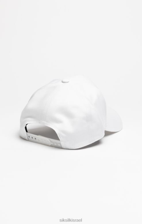 SikSilk לִשְׁנֵי הַמִינִים כובע משאית רקמה פרחונית לבן D2LH2234 אבזר