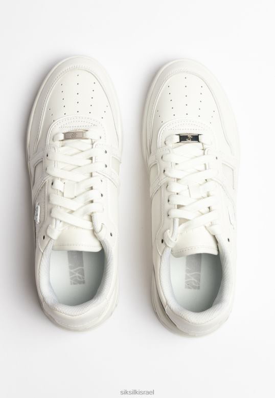 SikSilk נשים מאמן אוף לבן למגרש נמוך D2LH2268 הַנעָלָה