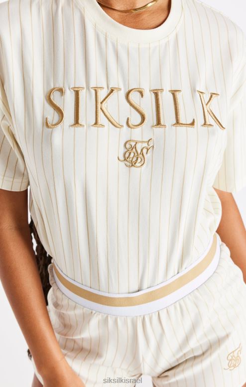 SikSilk נשים חולצת טריקו פס אקרו D2LH226 לבוש