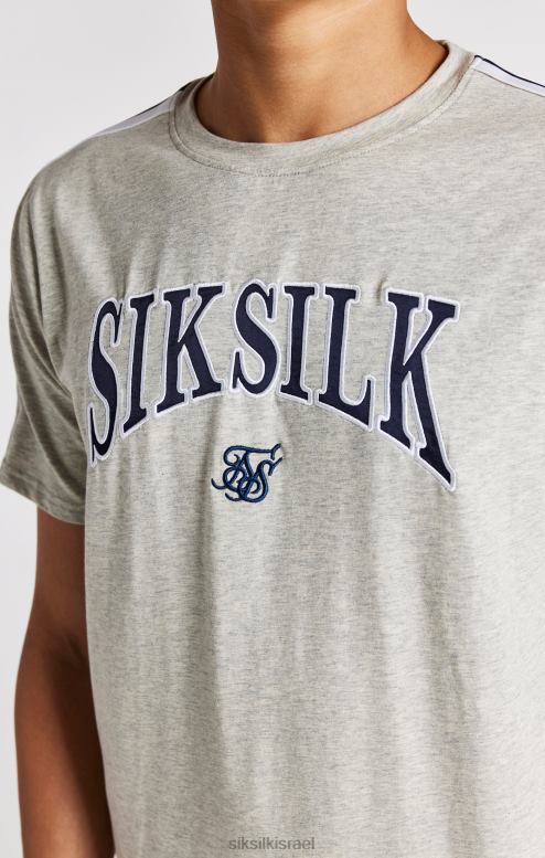 SikSilk בנים חולצת טריקו אפורה של אוניברסיטת מרל D2LH2283 לבוש