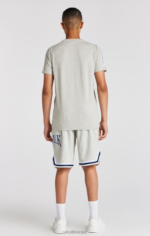 SikSilk בנים חולצת טריקו אפורה של אוניברסיטת מרל D2LH2283 לבוש