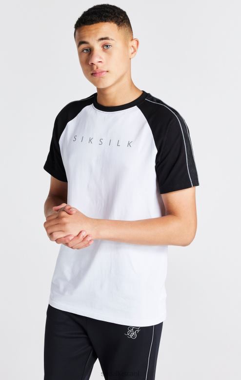 SikSilk בנים חולצת טריקו לבנה D2LH2284 לבוש