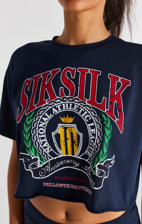 SikSilk נשים חולצת טריקו של חיל הים קרופ D2LH228 לבוש