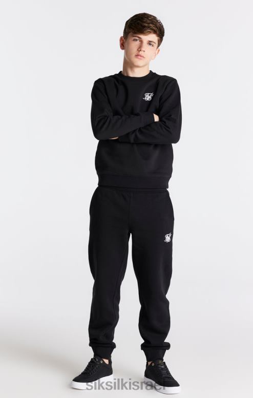 SikSilk בנים סווטשירט חיוני שחור D2LH2291 לבוש