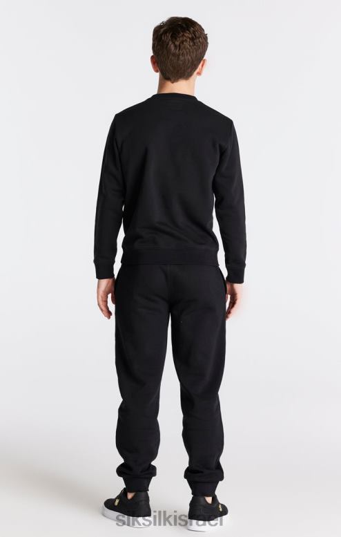 SikSilk בנים סווטשירט חיוני שחור D2LH2291 לבוש