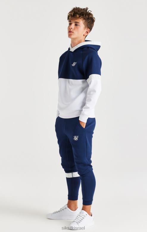 SikSilk בנים קפוצ'ון עילי דינמי - נייבי ולבן D2LH2292 לבוש
