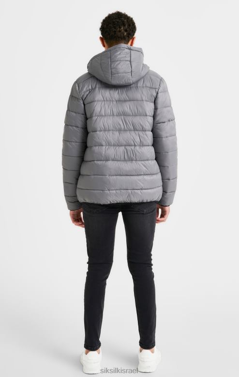 SikSilk בנים מעיל בועות אפור הפיך D2LH2298 לבוש