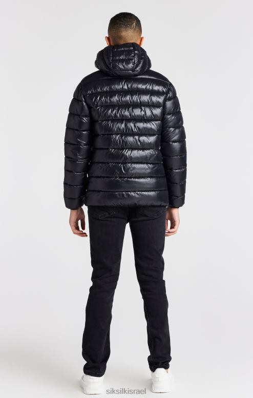 SikSilk בנים מעיל בועות שחור קל משקל D2LH2299 לבוש