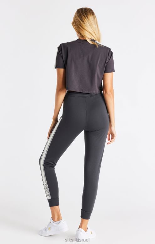 SikSilk נשים חולצת טריקו אפורה D2LH230 לבוש